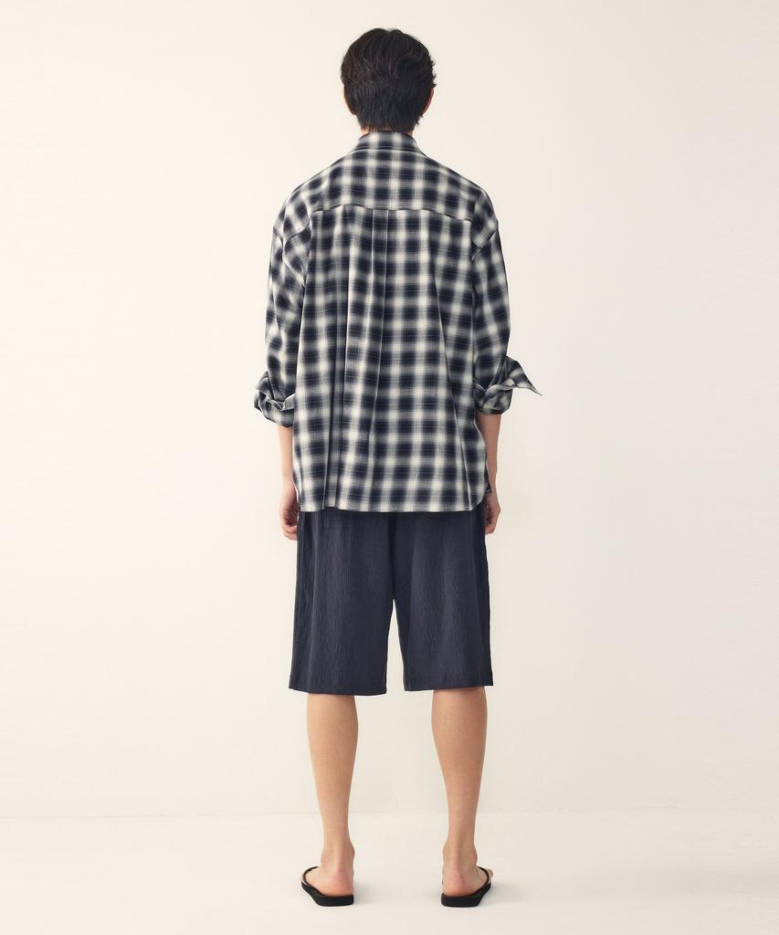 STUDIO TOMBOY [Men] Wrinkle String Half Pants_Navy 91M6231051