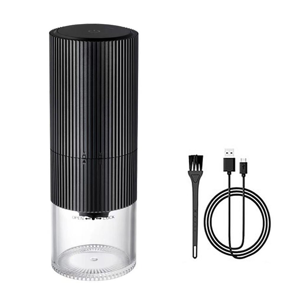 Electric Coffee Grinder LED Display Baking Paint Pulverizer Black Pepper Grinder Rechargeable Portable Automatic Machine