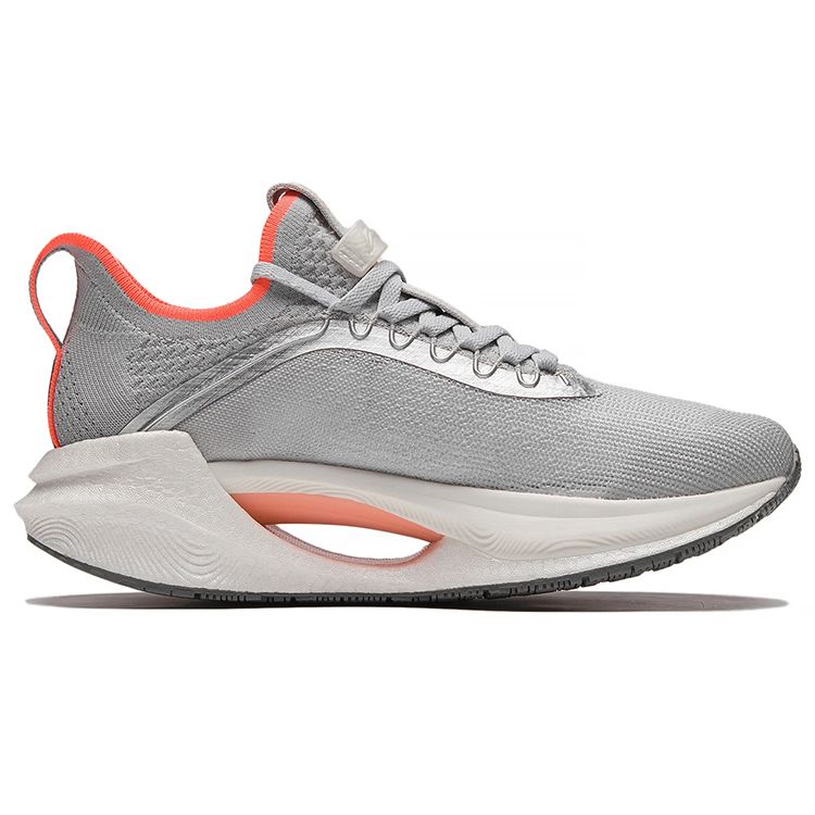 Li-Ning Кроссовки Essential Rebound Low-Top для бега женские кроссовки серо-оранжевые ARRS004-13