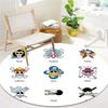 One Piece Round Area Rug Carpet Rug For Living Room Bedroom Sofa Playroom Decor Nonslip Floor Mat