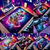 3D-печатные ковры Прозрачный коврик-контроллер для геймпада Яркий ковер для игровой комнаты Дополните спальни Игровые комнаты Полиэстеровый коврик для пола