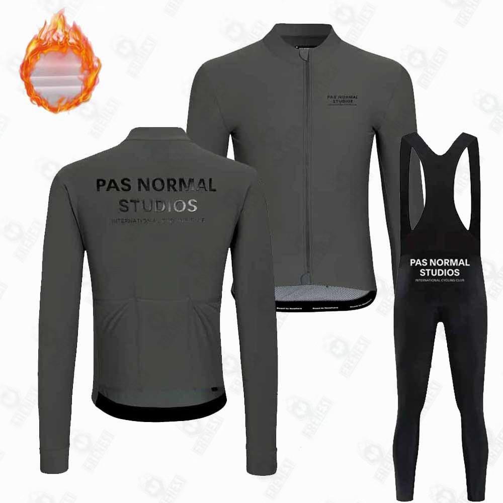 Fleece Suit Winter Cycling Suit Long Sleeve Overalls Road Bike Mountain Bike Outdoor Clothing