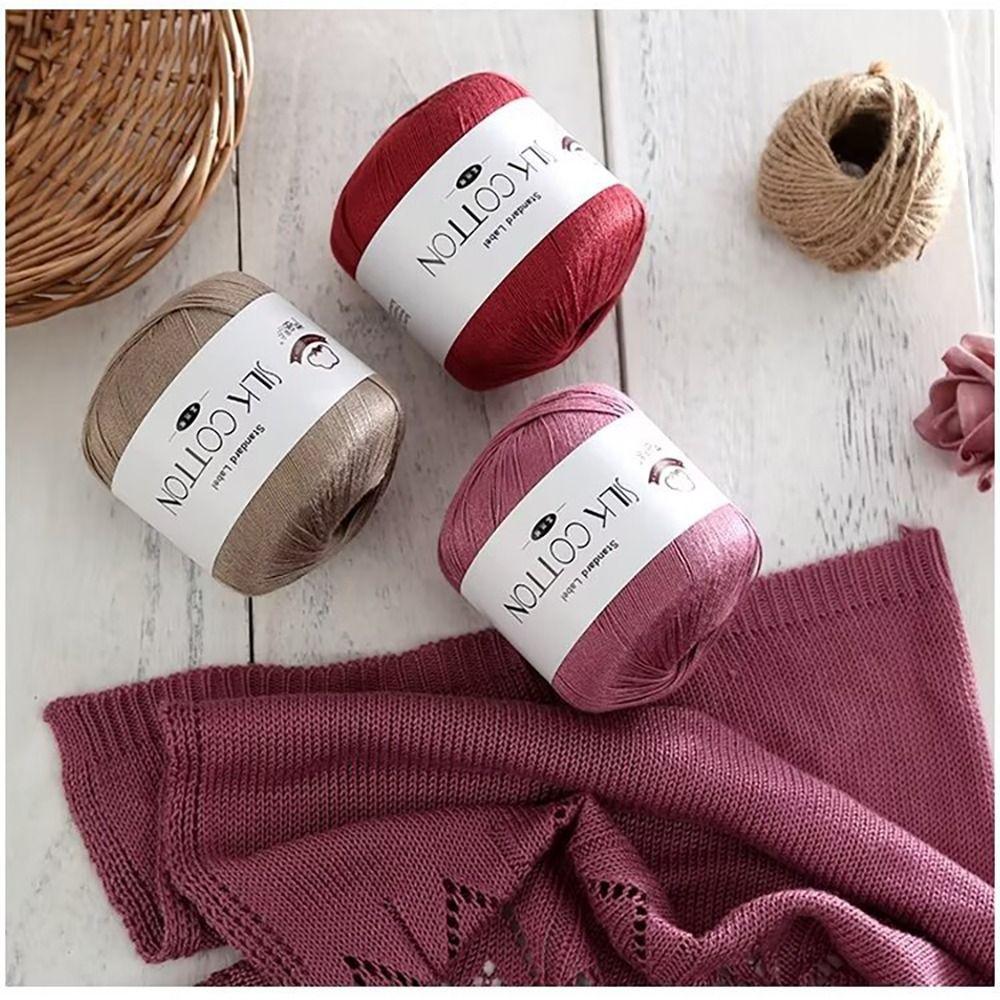 Мягкий Молочный Хлопок DIY Пряжа для Вязания Ручная Вязка Крючком Вязание Рукоделие