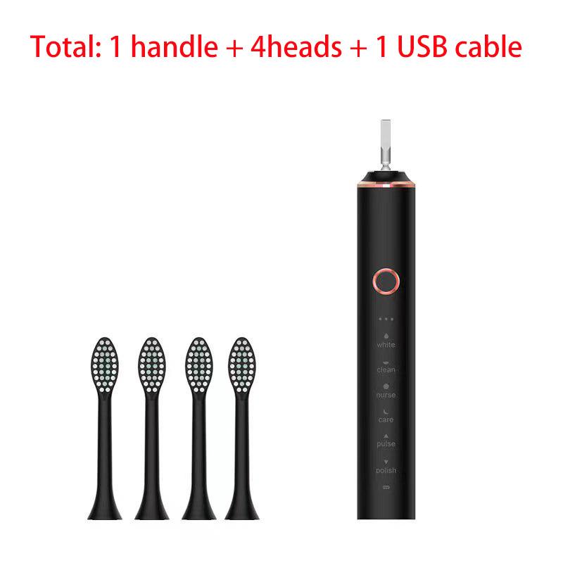 Sonic электрическая зубная щетка USB быстрая зарядка зубная щетка умный таймер перезаряжаемые зубные щетки сменные насадки набор для взрослых