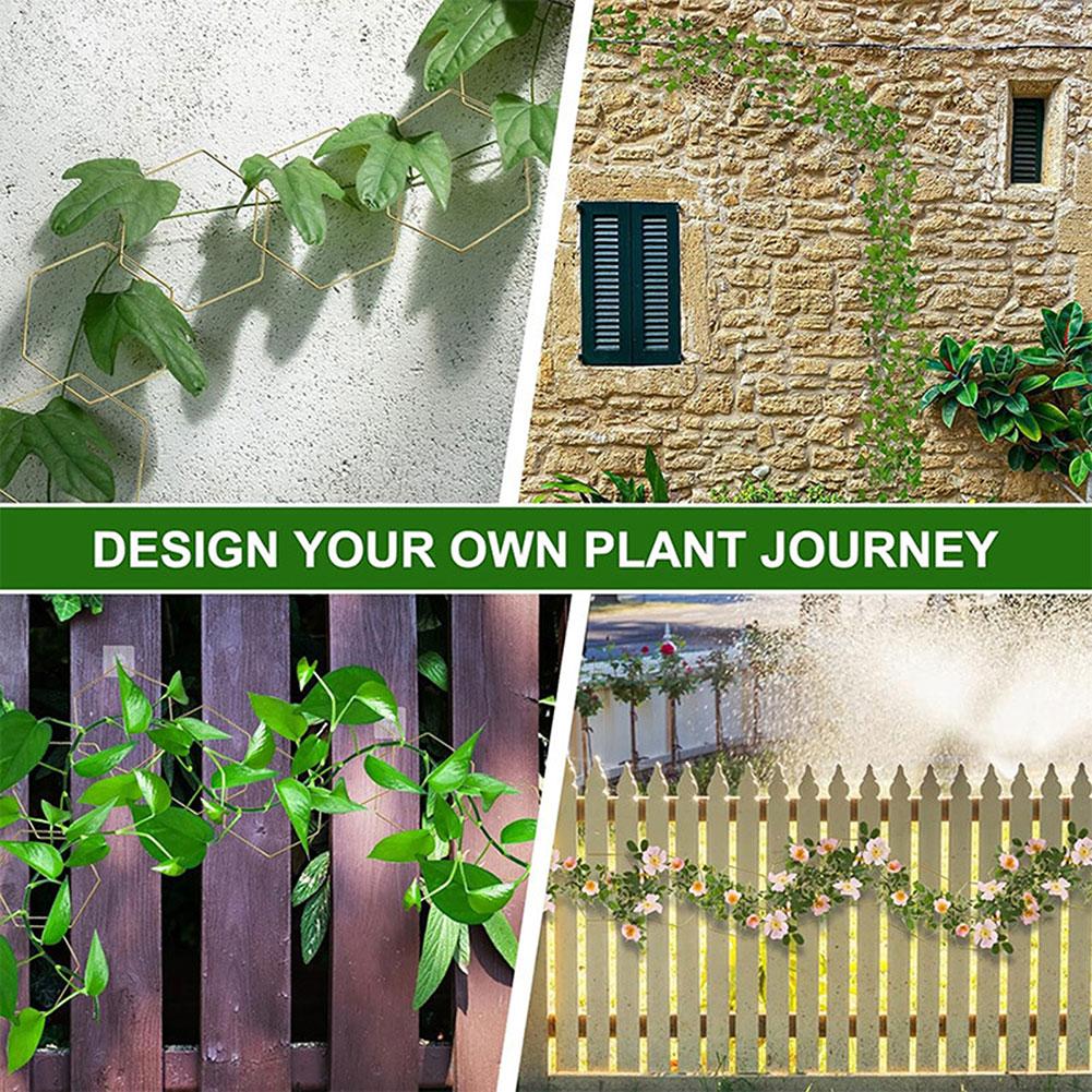 Цепная металлическая решетка, простая установка, прочная решетка для растений в горшках