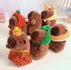 Очаровательная плюшевая игрушка Капибара и брелок-рюкзачок