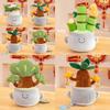 Adorable Office Plant Plush Toy Cute Buddha Style Potted Doll For Gift Giving