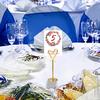 1Pc Dining Table Card Wedding Celebration Wedding Number Folder European Style Heart Shaped Practical Business Card Holder