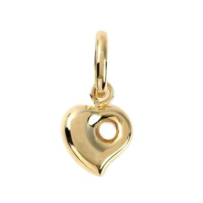 Goods 18K Gold Heart Pendant Necklace Head Charm for Women [Happy Shop]