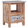 VidaXL Bedside Table 41 X 30 X 50 Cm Solid Reclaimed Wood