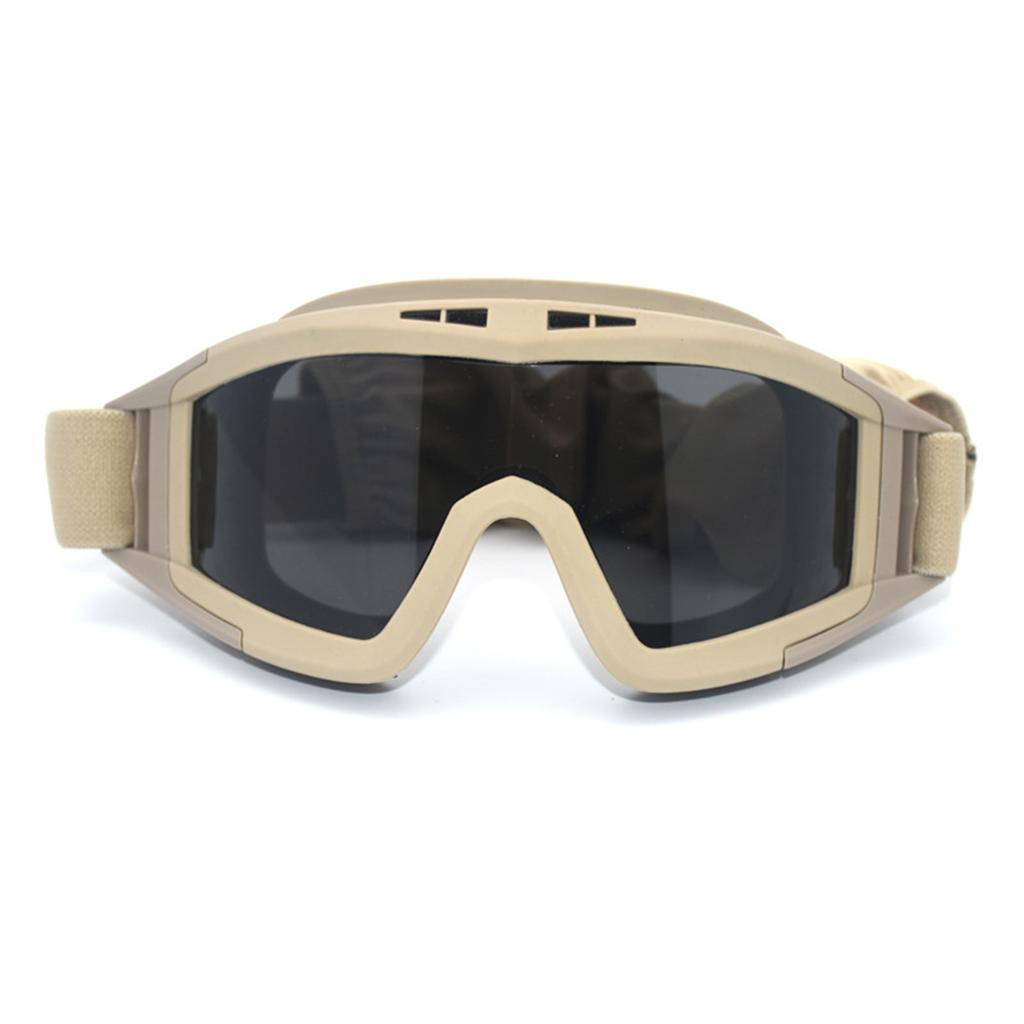 Desert Locust Military Tactical Outdoor Protective Goggles With Durable Hinges For Adults