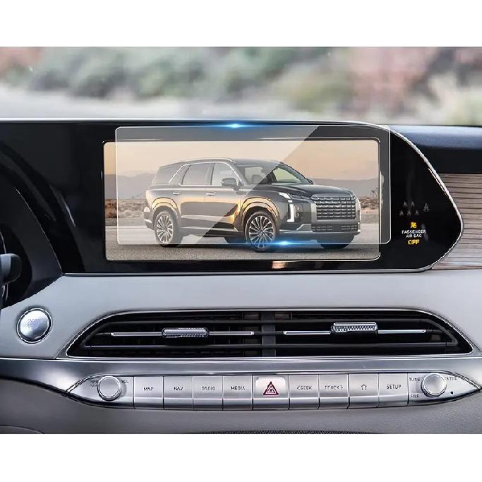 For Hyundai Palisade 12.3Inch Touch Screen Tempered Glass 2024 Palisade Accessories GPS Navigation HD Protective Film
