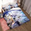 3D Genshin Impact Game Anime Пододеяльник Пододеяльник Двуспальная кровать Пододеяльник Домашний текстиль Мальчики Взрослые