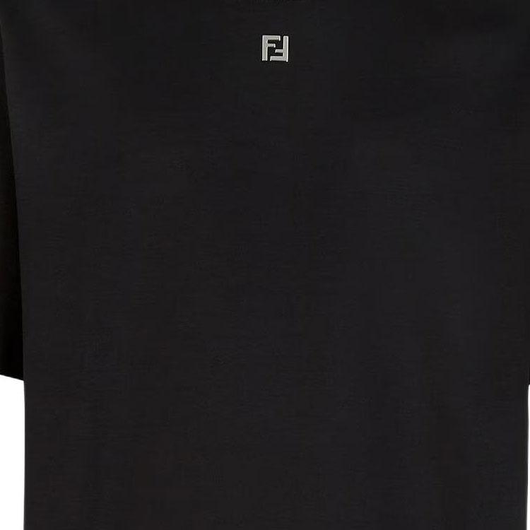 FENDI Ff Plaque Crewneck T Shirt FY0936ARYYF0QA1