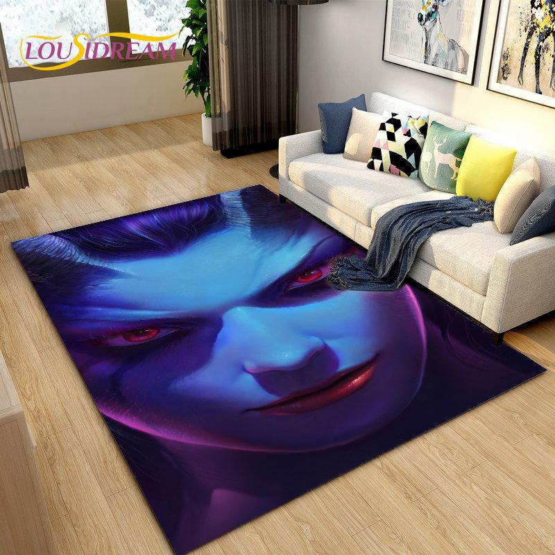 3D World of Warcraft , WOW Game Area Rug Large ,Carpet Rug for Living Room Bedroom Sofa Doormat Decoration ,Kids Non-slip Floor Mat