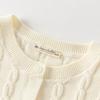 David Bella girls' sweater cardigan spring outfit new mid size children's knitted top children's pure cotton jacket