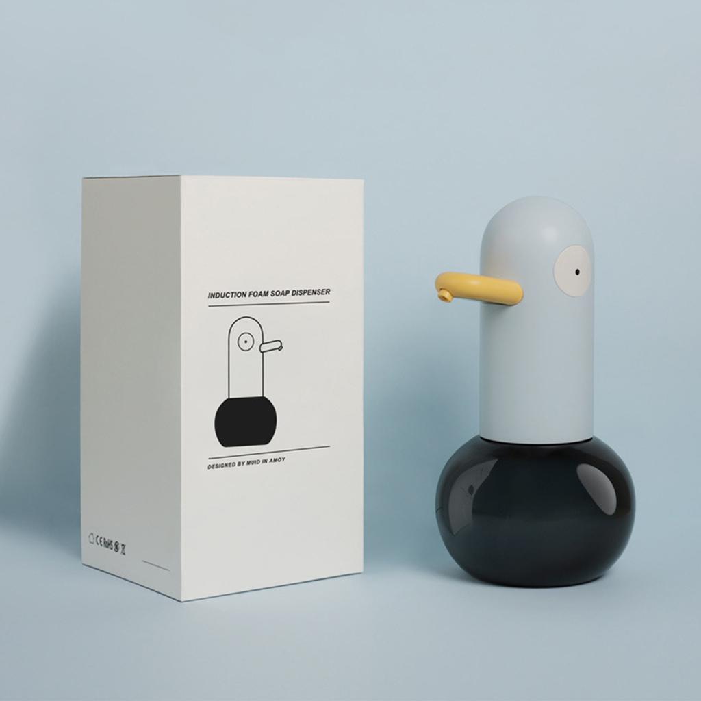 Автоматический дозатор пенного мыла в форме утки, 400 мл, бесконтактный дозатор пенного мыла, перезаряжаемый через USB