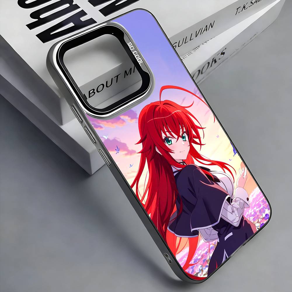 Чехол для телефона High School DxD Риас Гремори Для iPhone 17, 16, 15, 14, 13, 12, 11 Plus, Pro Max, Цветной Серебристый Funda Чехол