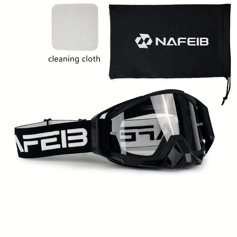 NAFEIB Motorcycle Goggles Men's Riding UV400 Windproof And Sand Resistant Detachable Off-road Helmet Goggles
