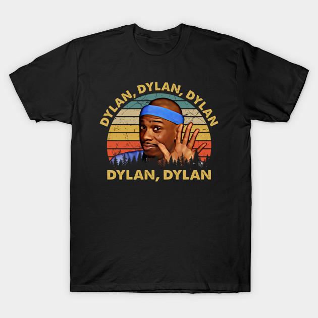 Men Black Print T-shirt Vintage 80S 90S Dylan Chappelle Movie Funny Tee No-Cut Transfer Paper Print Cotton Tshirt