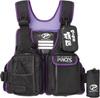 Prox Floating Game Adult Size Adult One Size Fits All Vest, (Black/Purple/Neogonzo Logo) PX399KPNG, Black, Size,