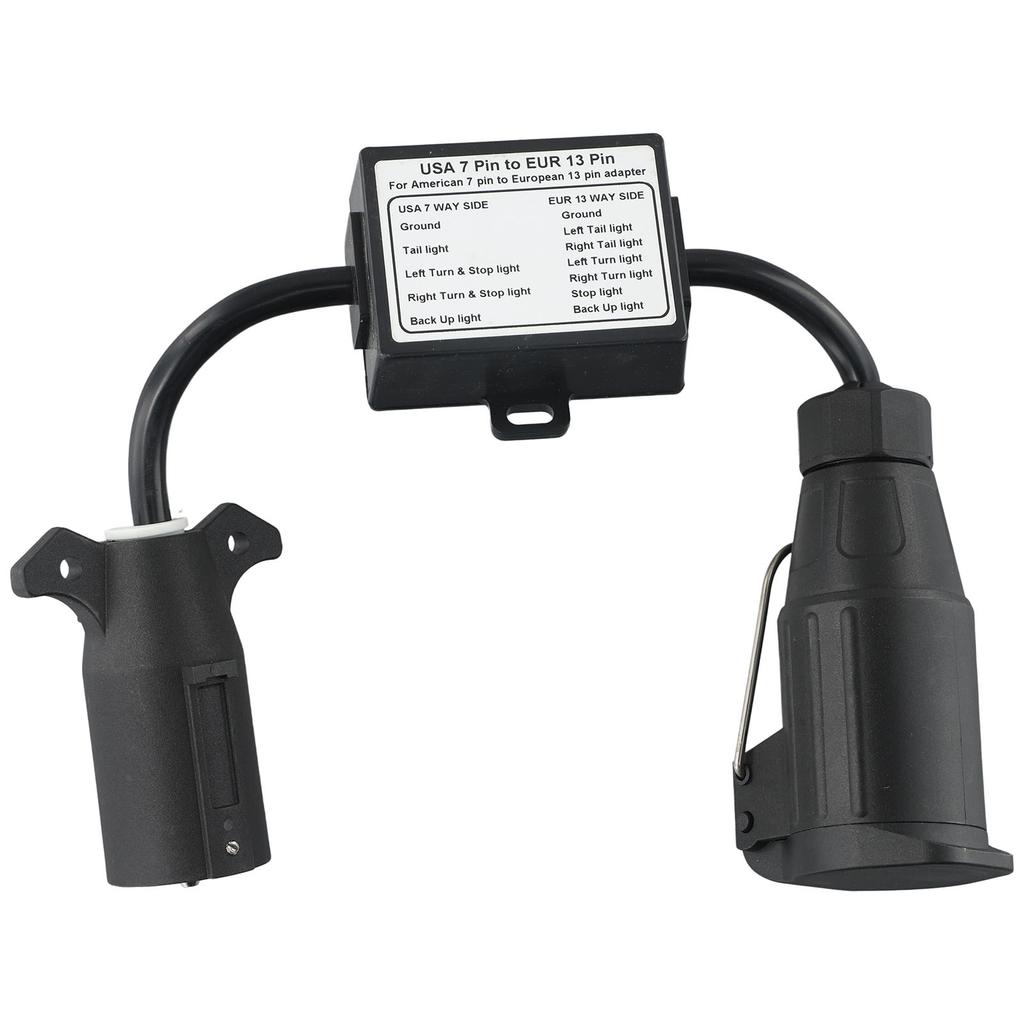 High Quality Light Converter Trailer Light Converter Part Practical Round US To European Vehicle Connector Parts Plug