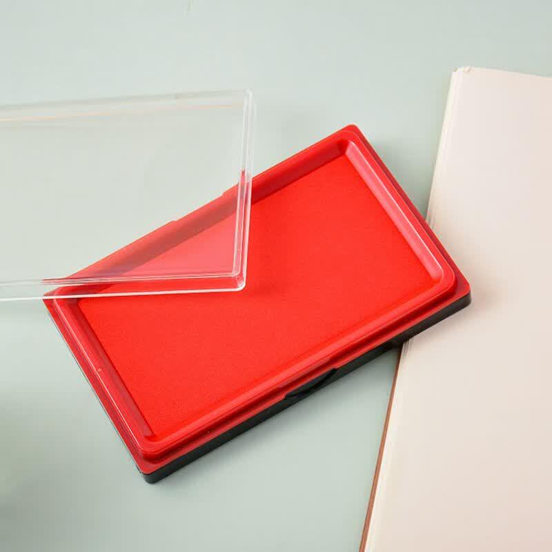Chenguang Large Square Oil-Based Red Inkpad
