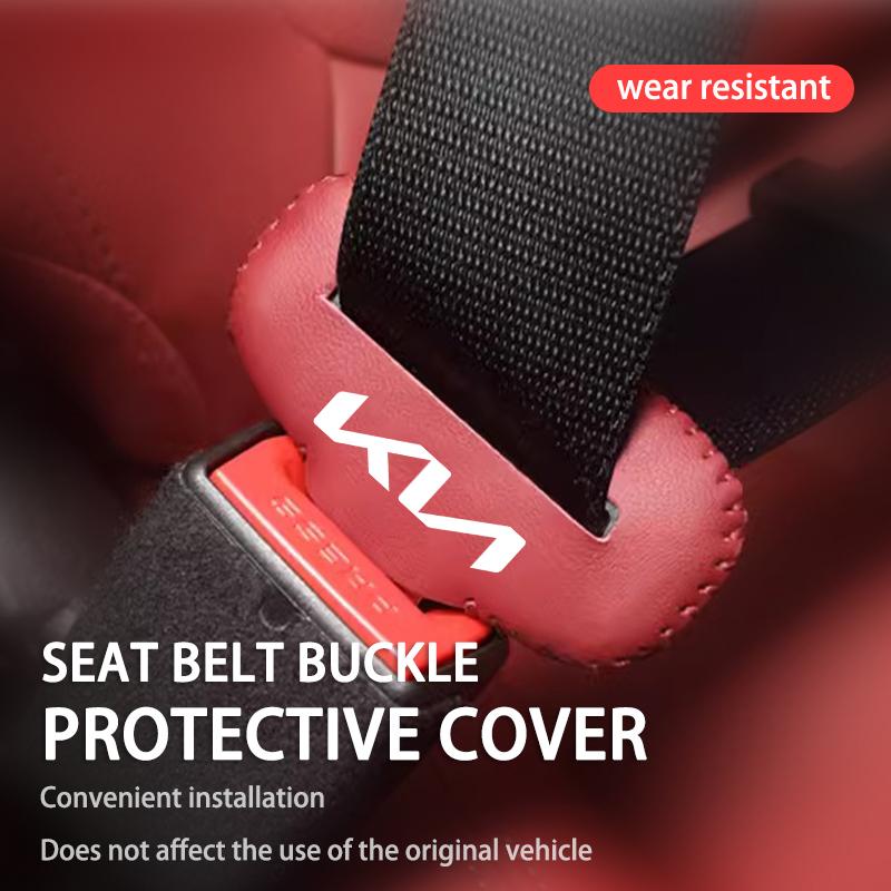 AABIU1 Car Seat Safety Buckle Protection Sleeve Adjusting Clip For KIA Rio K5 K2 Sportage Ceed Sorento Picanto Stinger Soul
