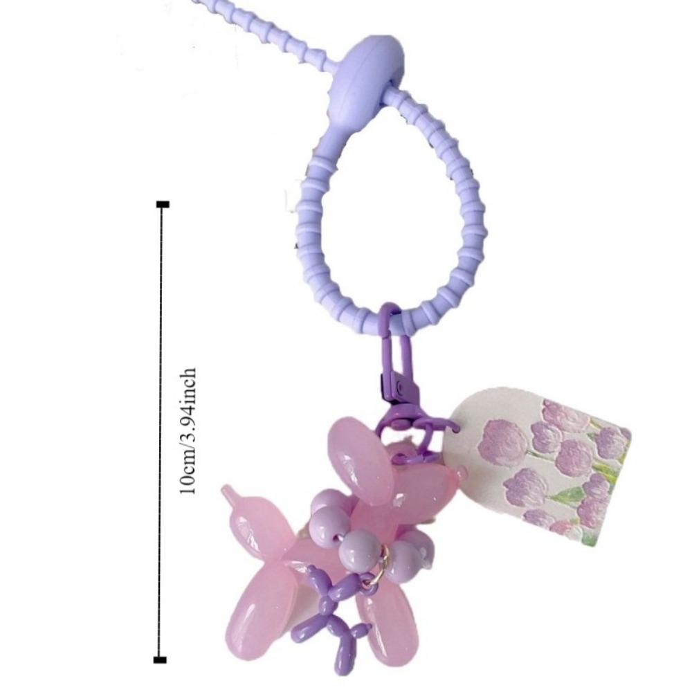 Акриловый брелок-шарик в виде щенка, желеобразный брелок-шарик в виде собаки, подвеска для ключей от машины