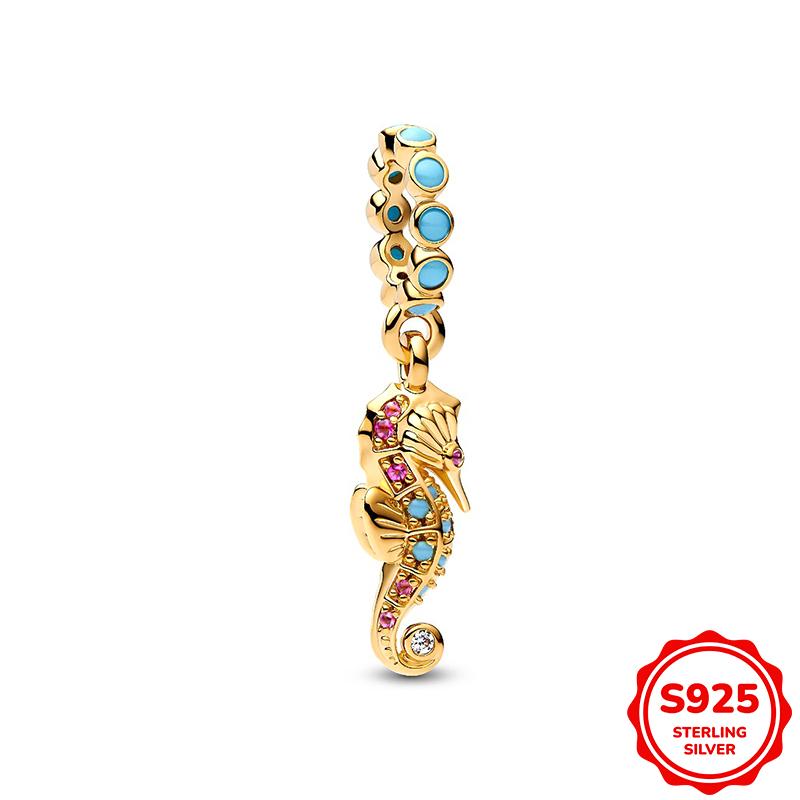 Originals Blue Dragonfly And Bird Pendant Charm Beads Fits 3Mm Bracelets Necklace For Women Luxury Diy Jewelry Making Gifts