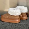 2024 New Fluffy Snow Boots Women Comfort Plush Lined Cotton Padded Shoes Woman Slip on Faux Suede Non Slip Winter Short Boots