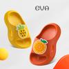 Детские тапочки летние для девочек, для дома, ванной, для мальчиков, нескользящие, с фруктовой мягкой подошвой, детские тапочки