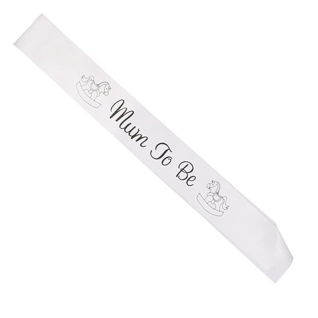 Maternity Pregnant Women Mum To Be Sash Baby Shower Boy Girl Party Decoration KTY