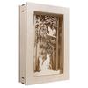 Cadre DIY en bois 3D Forêt de Noël 20 x 30 x 6,6 cm