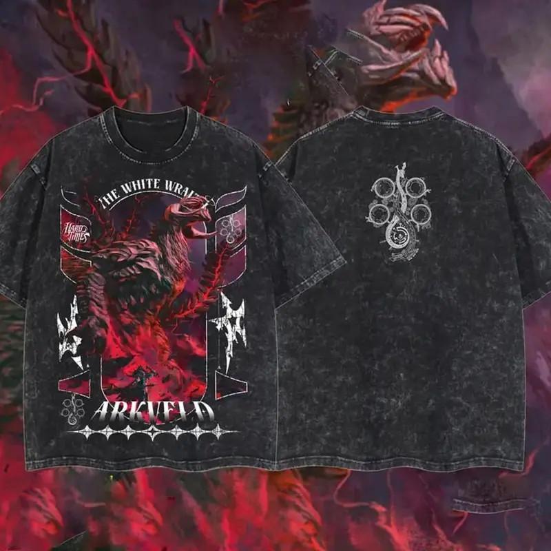 Monster Hunter Wild ARKVELD - THE WHITE WRAITH 11.11 Retro Vintage Unisex Oversi