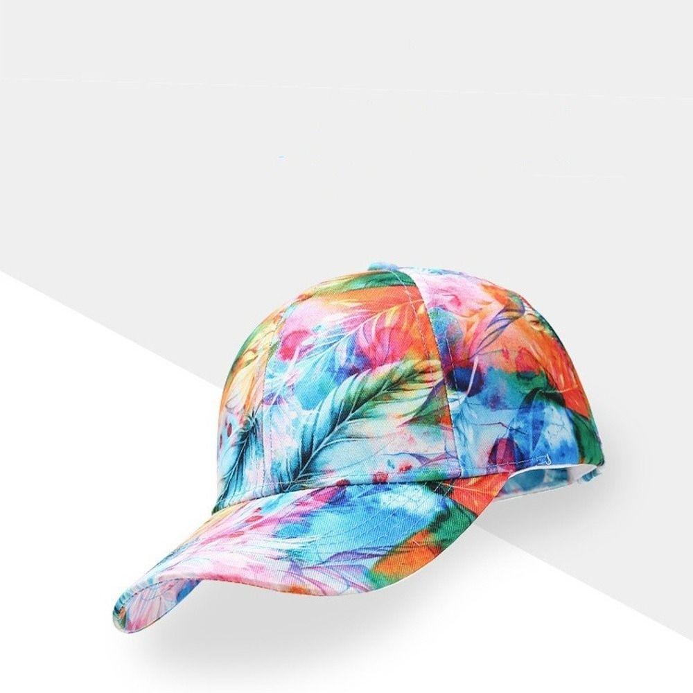 Adjustable Baseball Cap Colorful Graffiti Duck Tongue Hat Outdoor Sports Hat for Men and Women