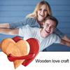 Деревянное украшение в виде сердца, ручная работа, обнимающие сердечки, романтическое украшение в виде сердца, подарок на память паре