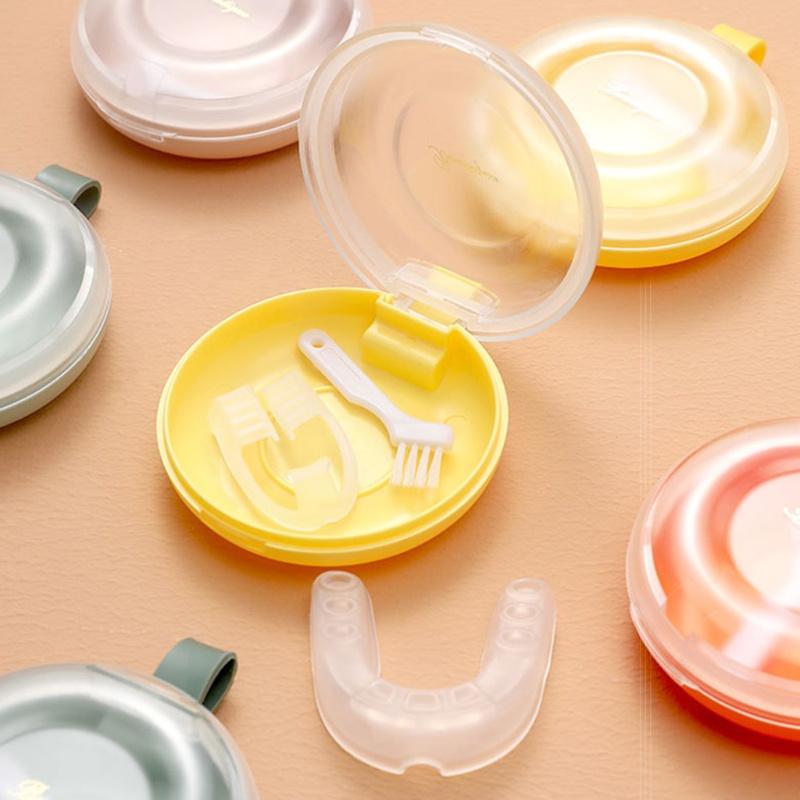 Portable Partial Denture Storage Container False Teeth Holder Invisible Braces Case Dental Retainer Box
