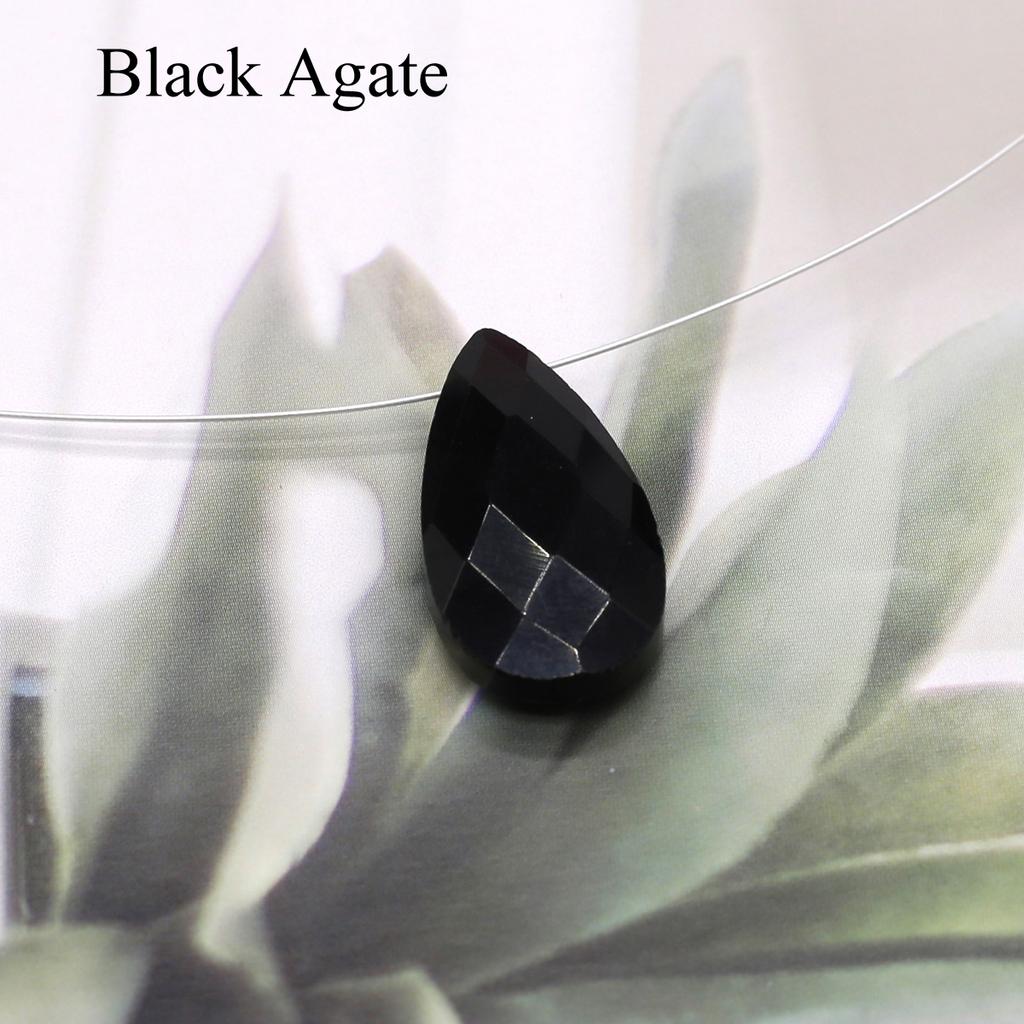 1Pc, Reiki Healing Crystal Energy Gemstone Charms, Faceted Natural Stone Drop Pendant for Women Men, DIY Halloween Christmas Necklace Accessories