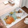 1PC Pumpkin Pattern Door Mats Kitchen Rugs Non-Slip Pop Arts Design Living Room Rugs Bath Mat Carpet for Home Sink Laundry Decor