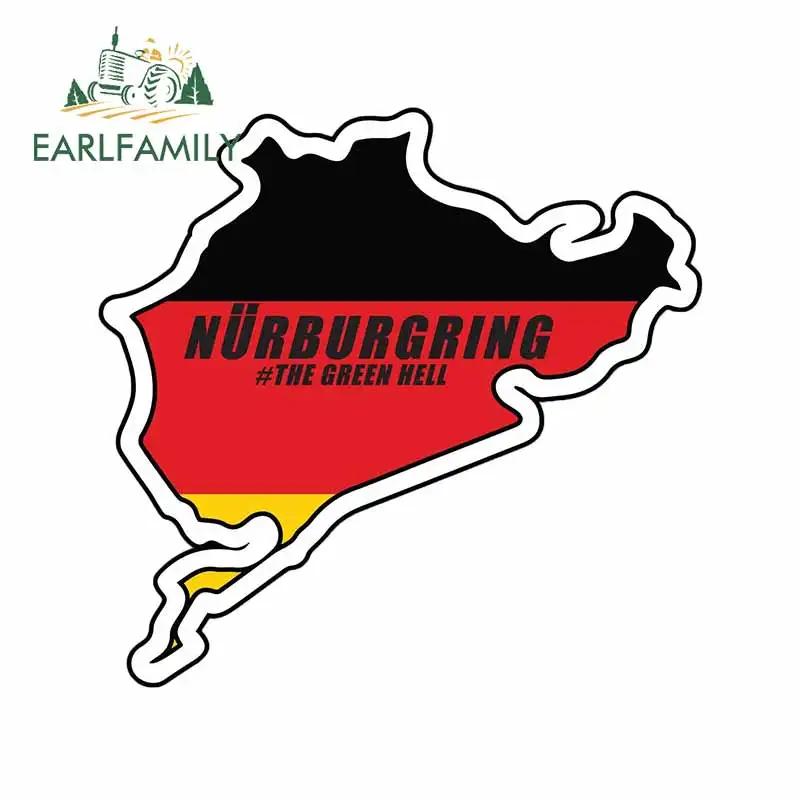 EARLFAMILY NURBURG KING Ratlook JDM Style Vinyl Car Sticker Bombing Decal 3D Car Styling Decoration NURBURGRING Stickers