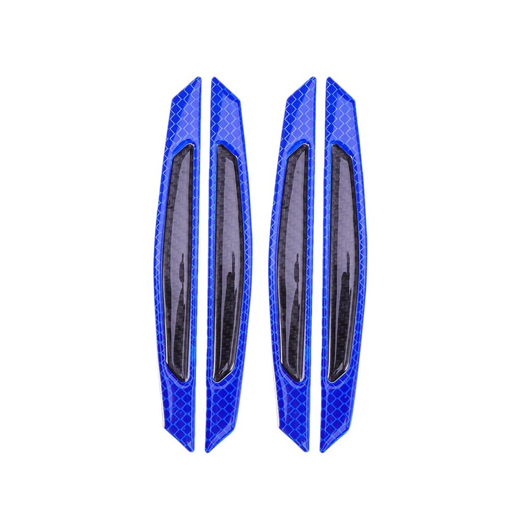POPETPOP Side Door Guard Door Trim Door Edge Guard Anti-Scratch Universal Reflective Protective Sticker Protective Sticker Blue + Black