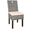 Dining Chairs 4 pcs Kubu Rattan & Mango Wood