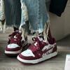 Internet Celebrity Board Shoes Women's New Guochao Soft Sole Heightening Breathable Red Shoes Factory Versatile Casual Sports Shoes