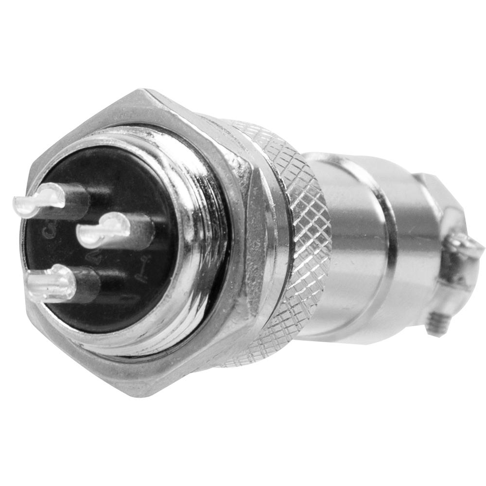 GX16 Авиационный разъем Электрический разъем GX16 Авиационный разъем 3-контактный 16 мм Мужской/Женский Провод Панель Круглый разъем Медный сплав Встроенный кабель