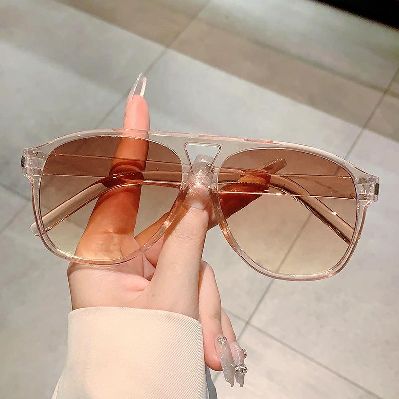 Luxury Brand Designer Big Frame Pilot Sunglasses Women For Men Trend Sun Glasses Vintage Punk Shades Popular Eyeglasses Uv400