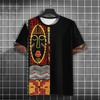Vintage Ethnic Pattern T-Shirt For Men Color Block 3D Printed Tees Summer Casual Harajuku Short Sleeve T Shirts Round Neck Tops