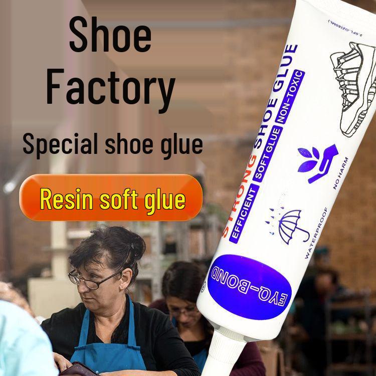 Прочный прозрачный обувной клей: Мягкий, Водонепроницаемый, Не затвердевающий для ремонта кожи и шин
