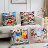 Anime C-Crayon-Shin-chan Cute Cushion Cover Living Room Headboard Bedroom Office Cushion Cushion Sofa Nap Time Pillow Case