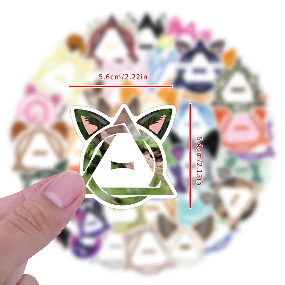 10/50 шт. наклейки с символом Therian Fox Therian, наклейки с граффити для DIY, багажа, ноутбука, скейтборда, мотоцикла, велосипеда, наклейки